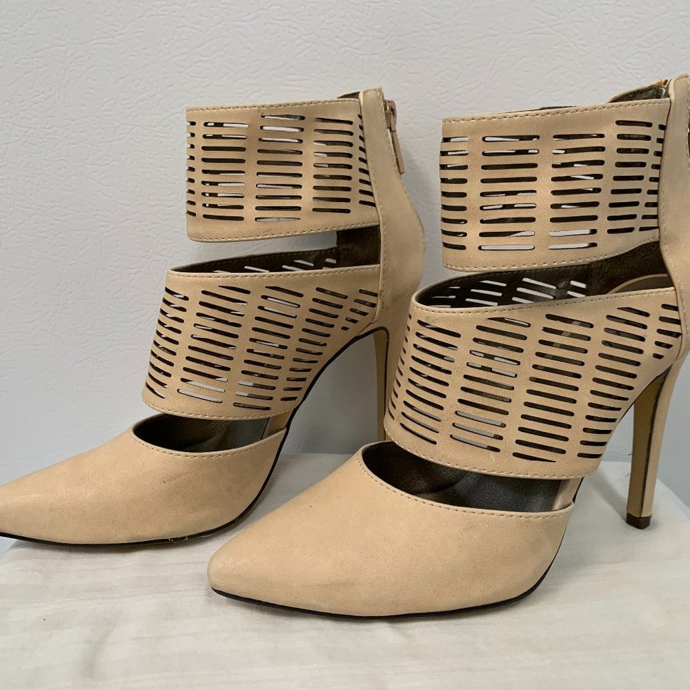 MICHAEL ANTONIO | Women's Lockwood Natural (Nude) Stiletto Heel | Size 6.5